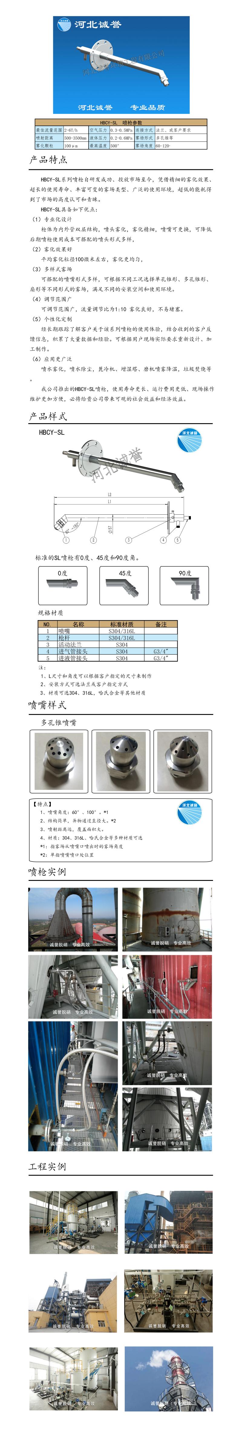 廢液噴槍、保護套、噴槍參數(shù)、材質尺寸、流量分布圖、扇形空心錐俯視圖介紹以及廢液噴槍霧化視頻展示和工程案例介紹